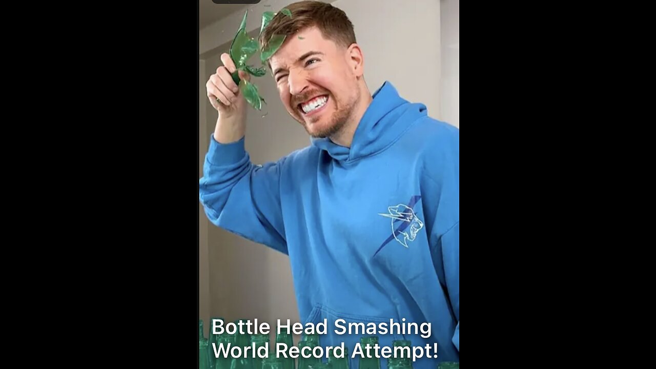 Bottle Head Smashing World Record Attempt!