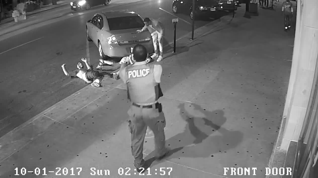 Surveillance video of officer-involved shooting in Akron in 2017