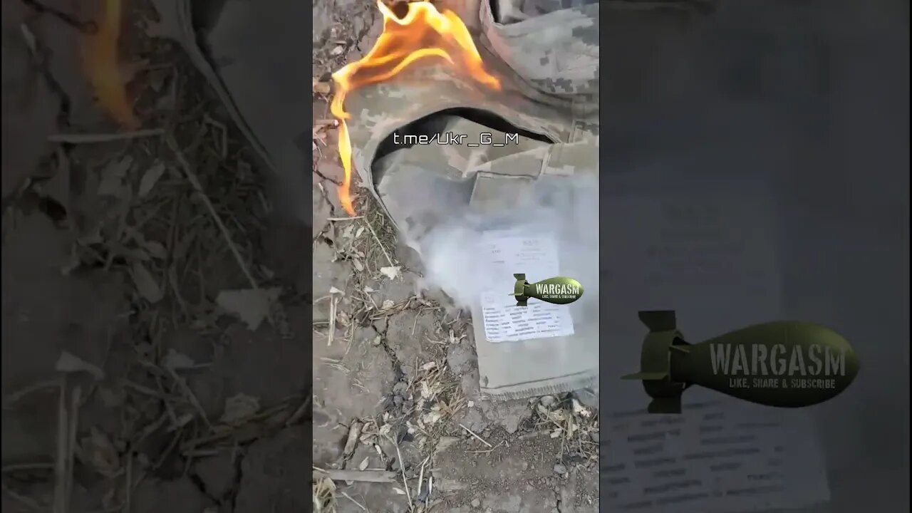 Demonstration of a flame proof uniform