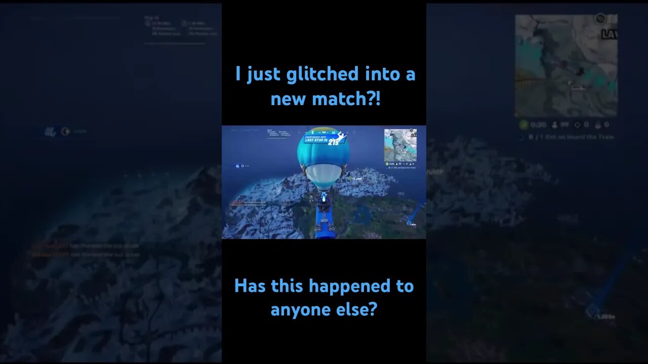 I glitched into a new match?!