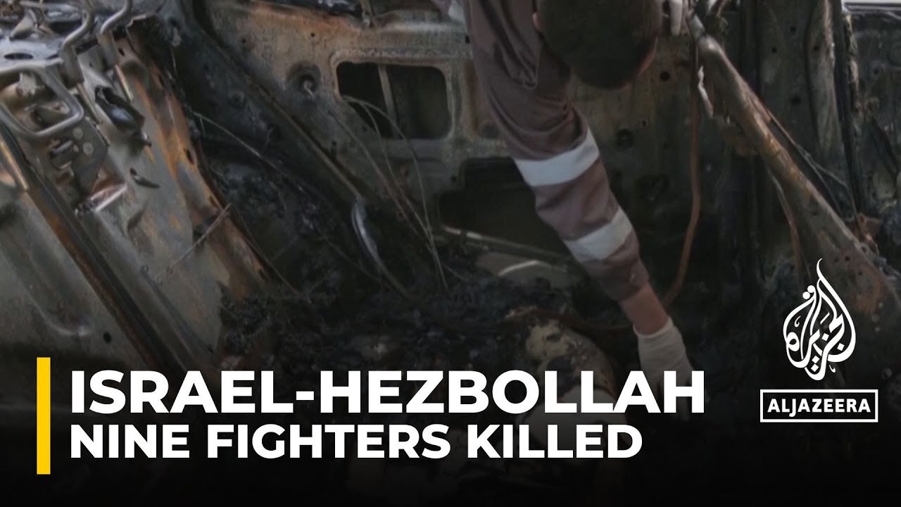 Israeli air strikes has killed nine Hezbollah fighters in southern Lebanon