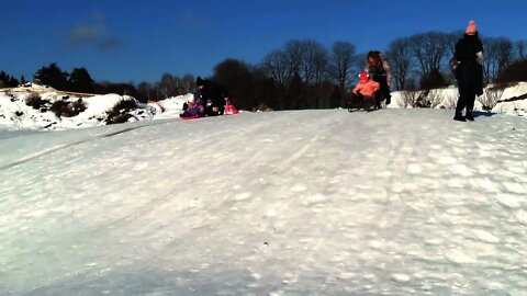 sledding child