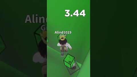 ⚡️4 Fast green obby record 💨#speedrun #worldrecord #viral #short #shorts #fyp #itsdimroblox