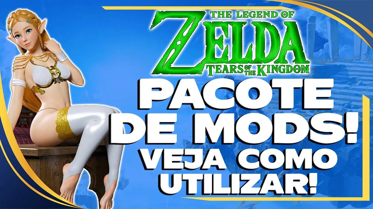 PACK DE MODS PARA ZELDA TEARS OF THE KINGDOM: FÁCIL DE USAR! VEJA COMO!