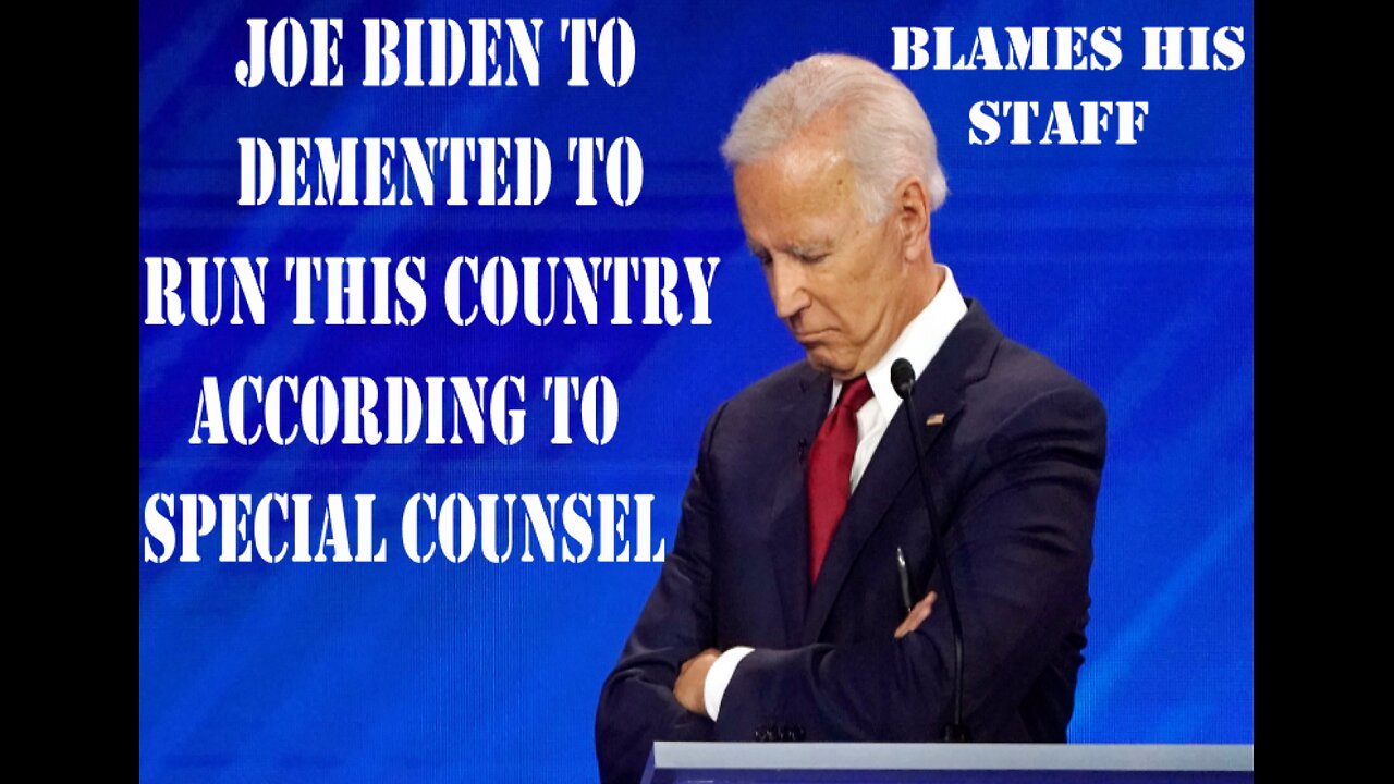 JOE BIDEN JUST BLATANTLY LIED TO THE AMERICAN PEOPLE ABOUT THE ROBERT HUR REPORT ON HIS ILLEGAL DOC.