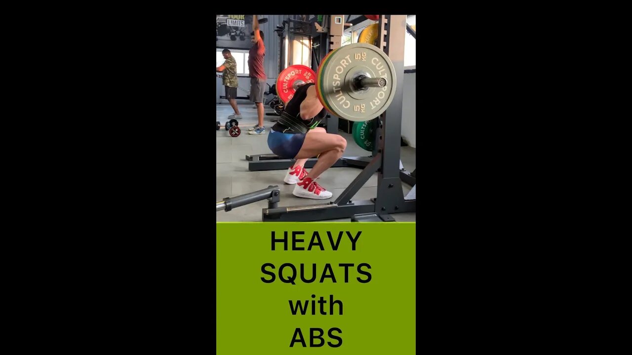 ABS AND 130KG SQUAT for 9 REPS | Both Strong and Shredded #shorts