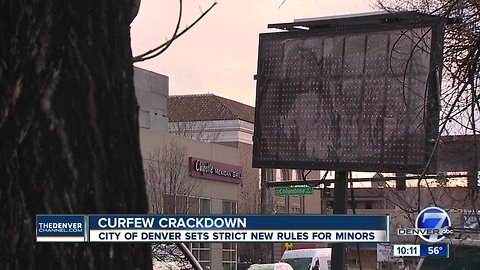 Those signs are serious! Denver really does have a youth curfew