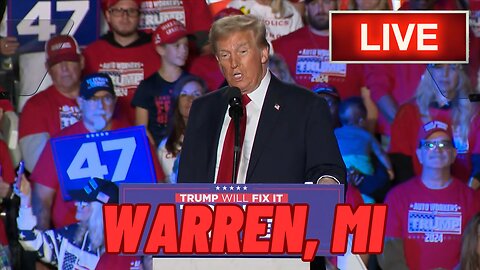 DONALD TRUMP, RALLY, WARREN, MICHIGAN, 2024