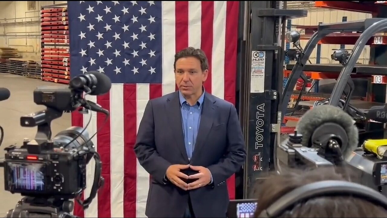 DeSantis Slams Biden For Sleeping on The Job