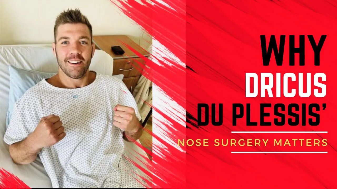 Perfect Explanation Why Dricus Du Plessis' Nose Surgery Will Make All The Difference