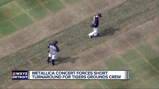 Metallica concert forces short turnaround for Tigers grounds crew