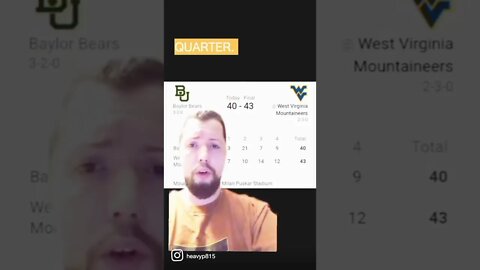 Immediate #reactions to West Virginia Mountaineers def. Baylor Bears, 43-40! #cfb #sportstalk #ncaaf