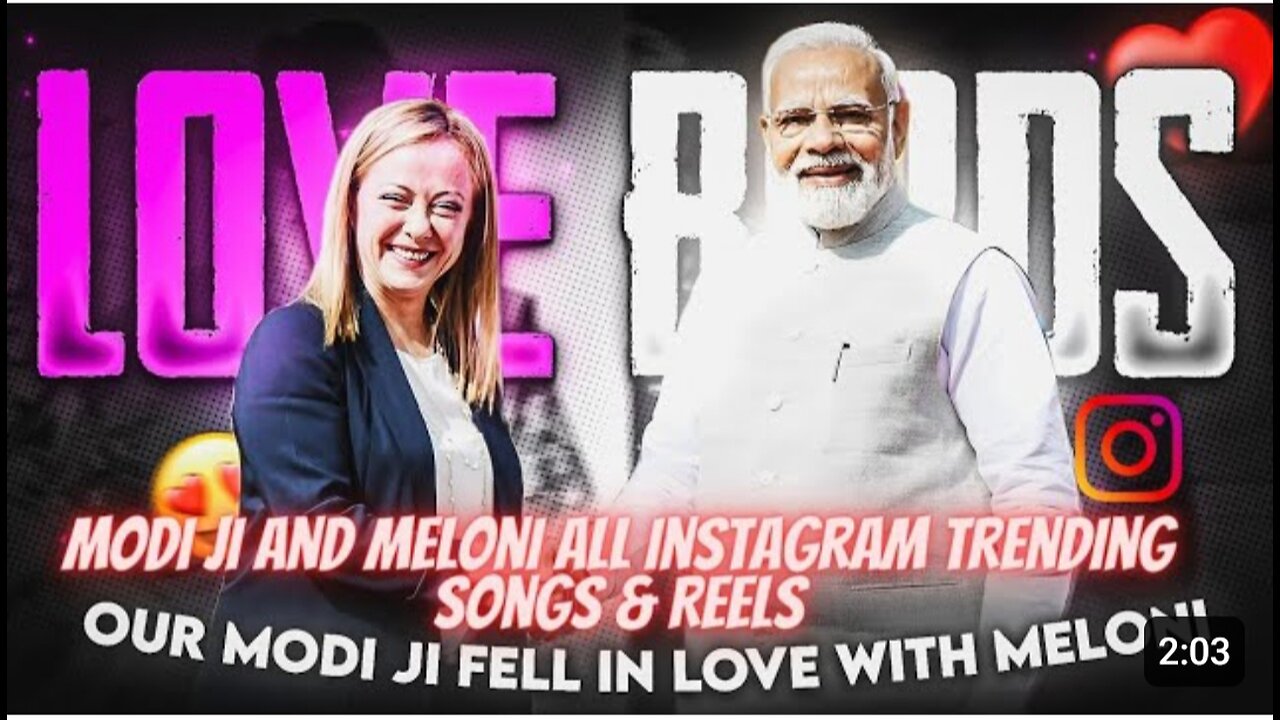 Modiji and Meloni all instagram trending songs & reels | Modi ji love | Modi ji dubbed...