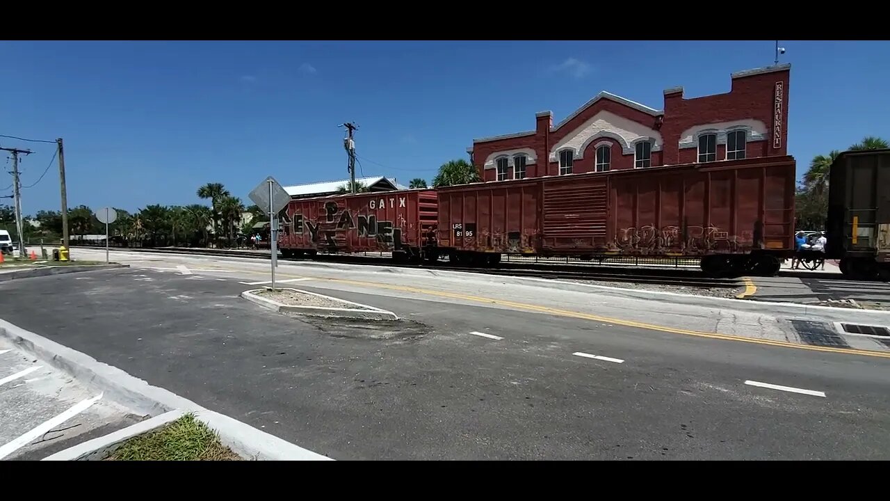 Train Leaving The Paper Mill in Downtown Fernandina Beach, FL