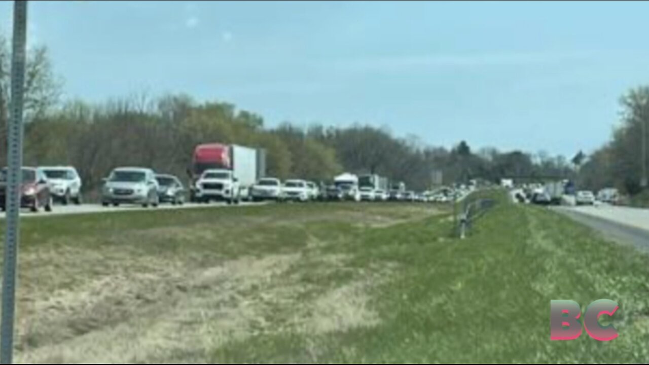 Indiana State Police responded to multiple crashes on I-65 ahead of solar eclipse