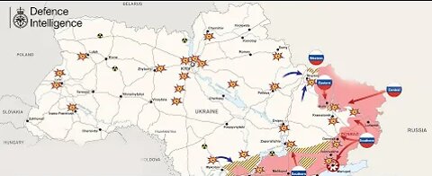 Ukrainian map of military operations