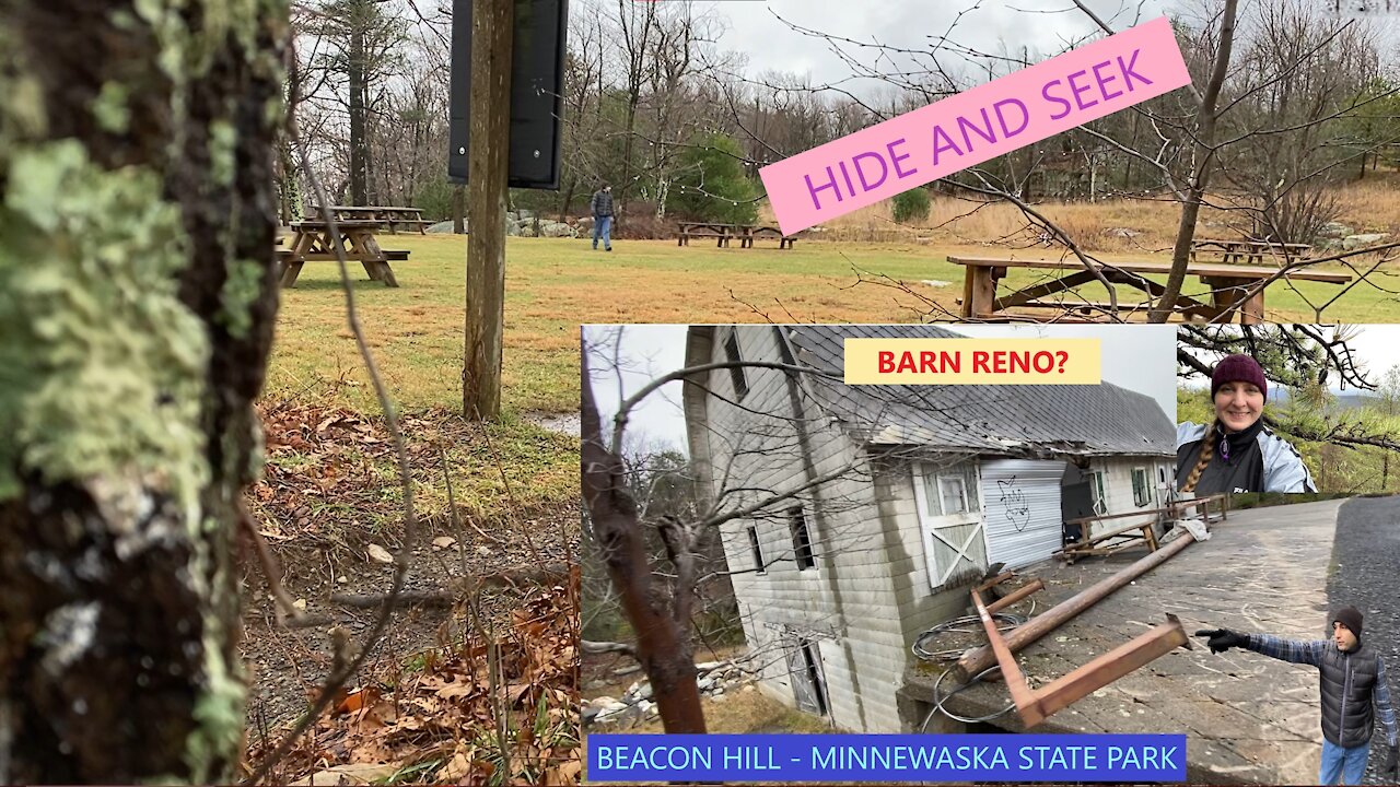 Ola plays hide n seek. Possible barn reno? Beacon Hill Minnewaska SP