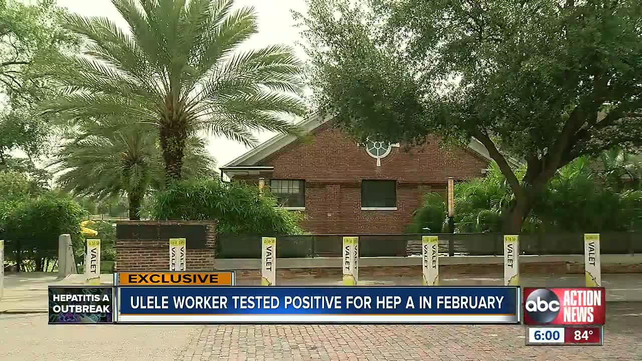 Ulele worker who handled food tests positive for Hepatitis A in Feb. 2019