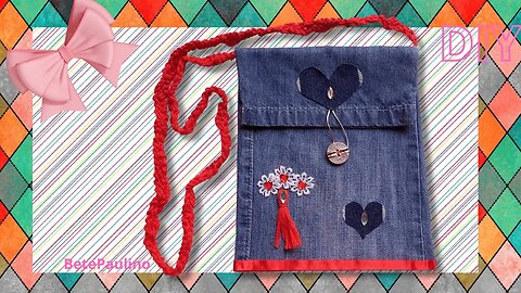 BOLSA JEANS! NÃO PRECISA DE MÁQUINA DE COSTURA!