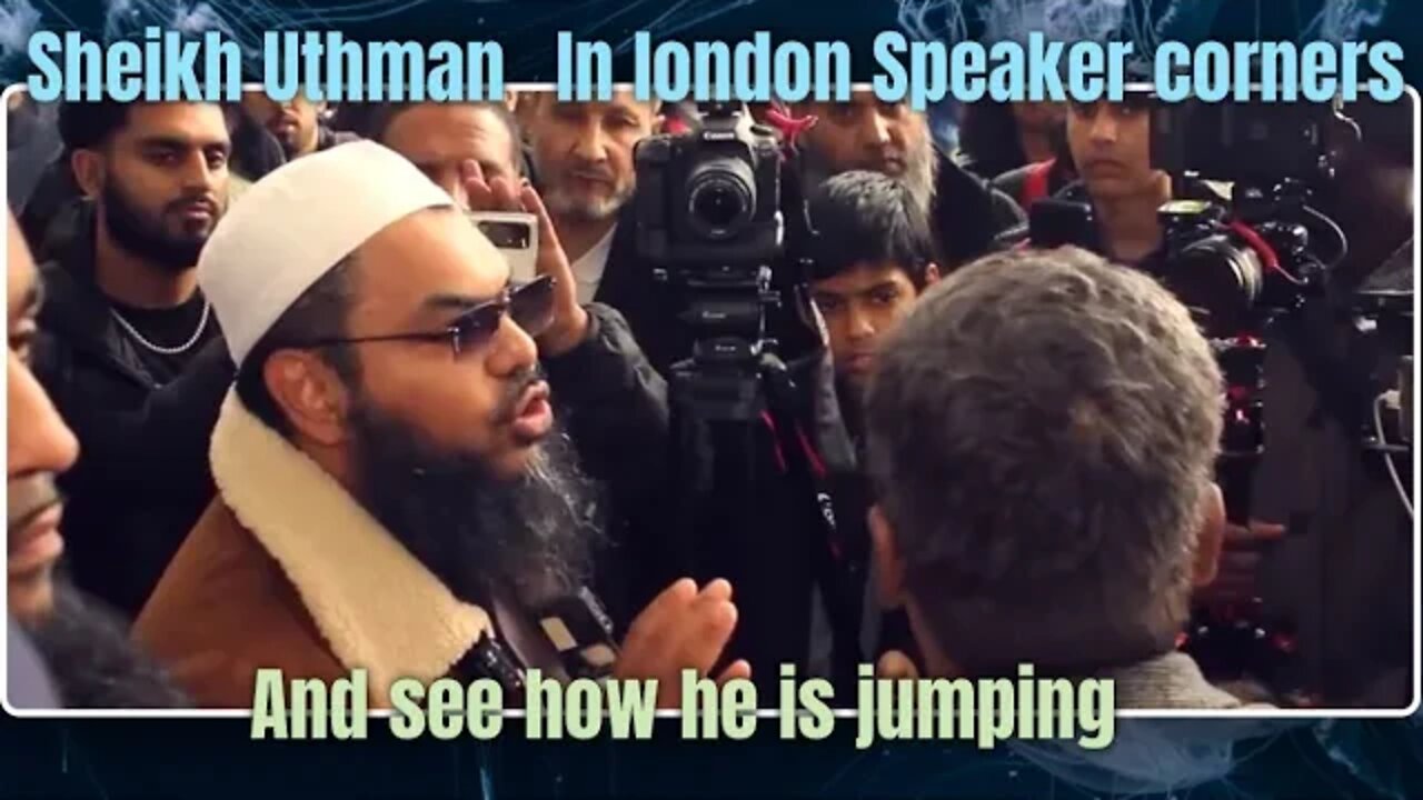 Sheikh uthman in london speaker corner, see how he is acoiding question