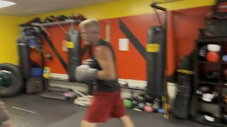 Running. An Adult Boxing Class