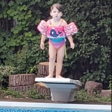 Little Girl Does A Spectacular Belly-Flop!!