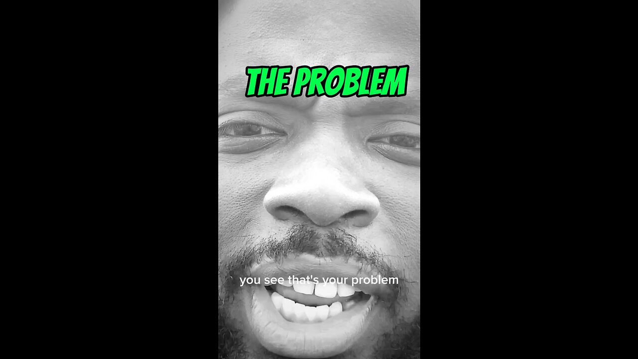 The Problem #dayodman #worrying #stopcaring #eeyayyahh #motivation