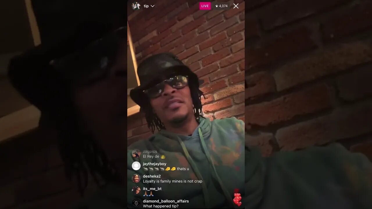 TIP IG LIVE: TI Checking In With his Fan With An Update On His Next Comedy Show (09/03/23)