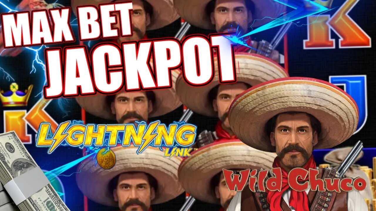 ⚡MAX BET JACKPOT on WILD CHUCO! HIGH LIMIT Lightning Link Slot Machine for the WIN!! ⚡