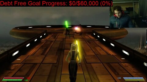 Luke Skywalker VS Cad Bane The Bounty Hunter In A Battle In Star Wars Jedi Knight Jedi Academy