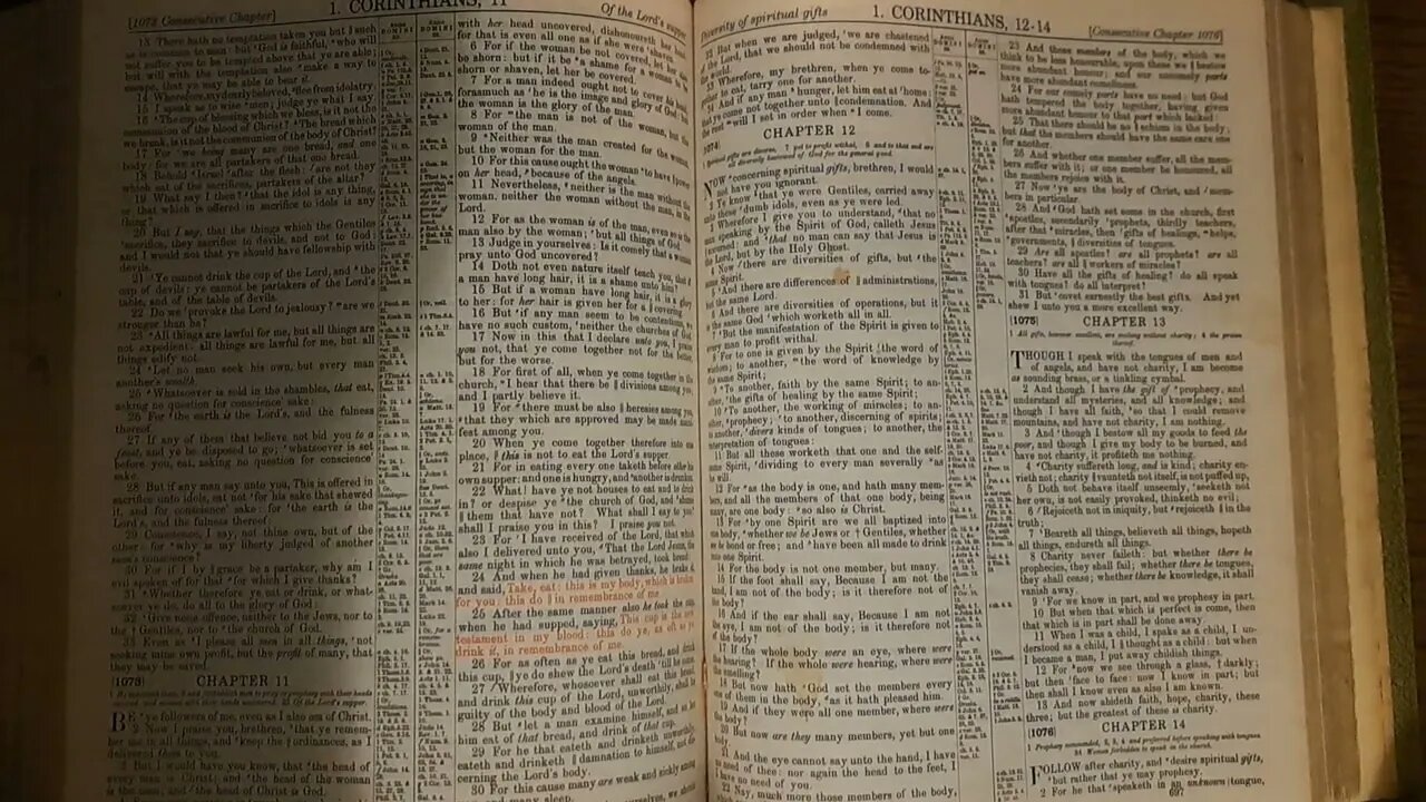 1Corinthians12 Bible Reading 20September