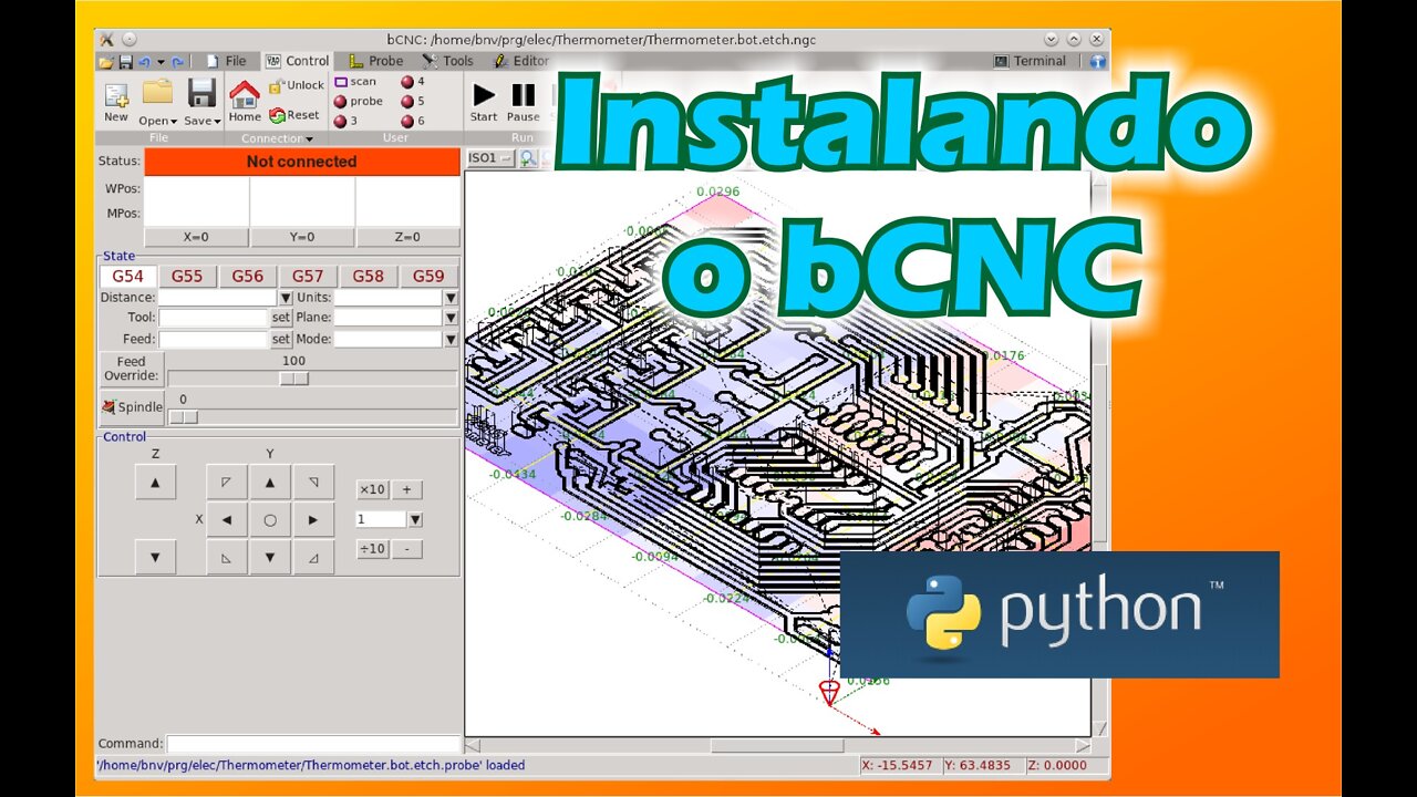 Instalando o bCNC