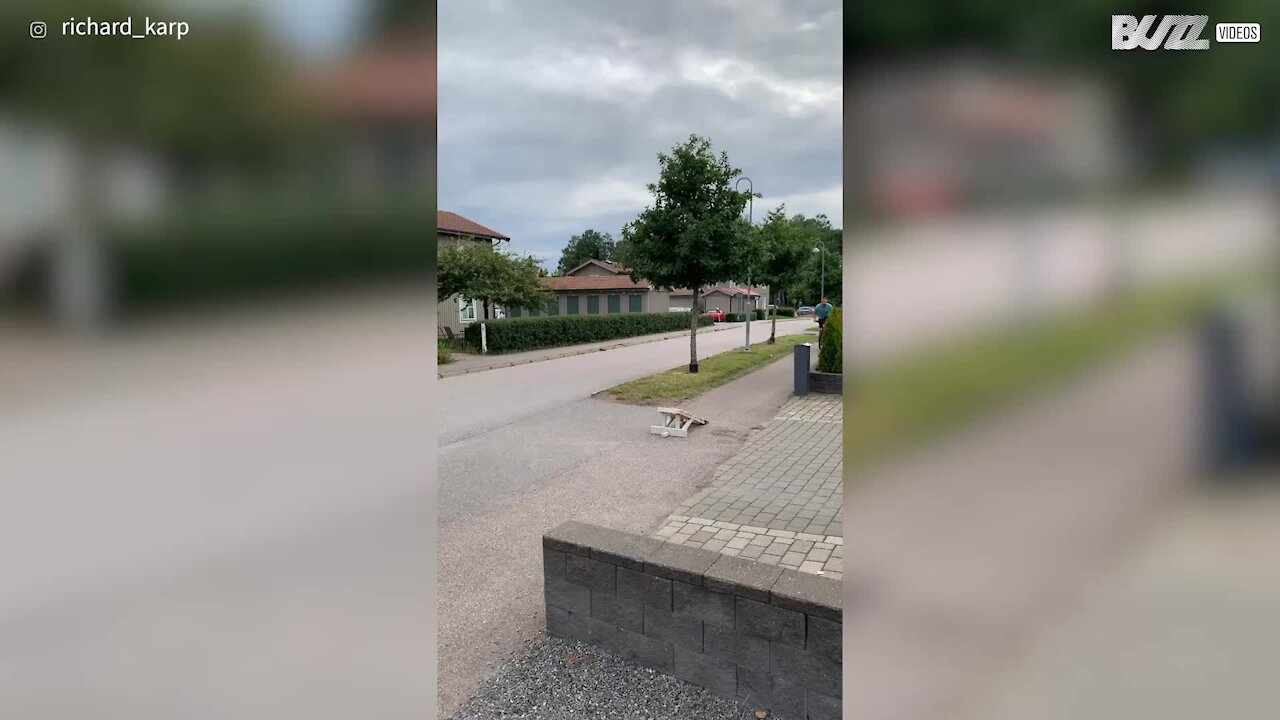 Salto de bicicleta revela mais do que esperado