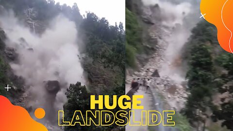 Peoples had a close call with a huge Landslide, glad they survived luckily.