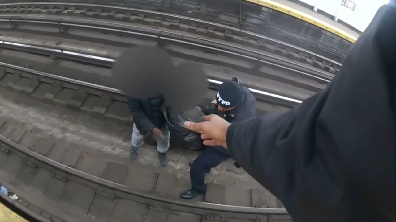 Police make subway track rescue