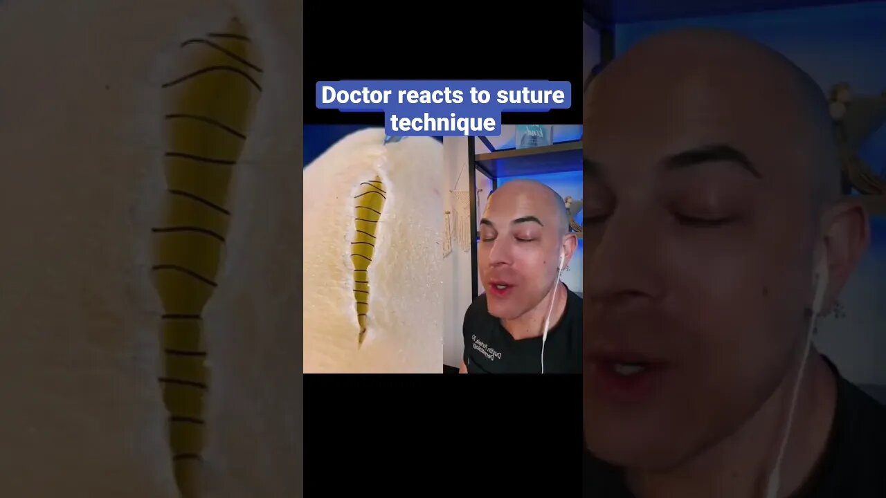 Doctor reacts to crazy suture technique!