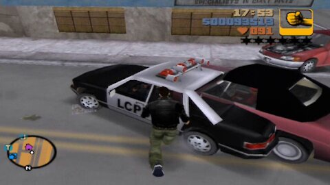 GTA 3 glitch - A car stuck inside another car