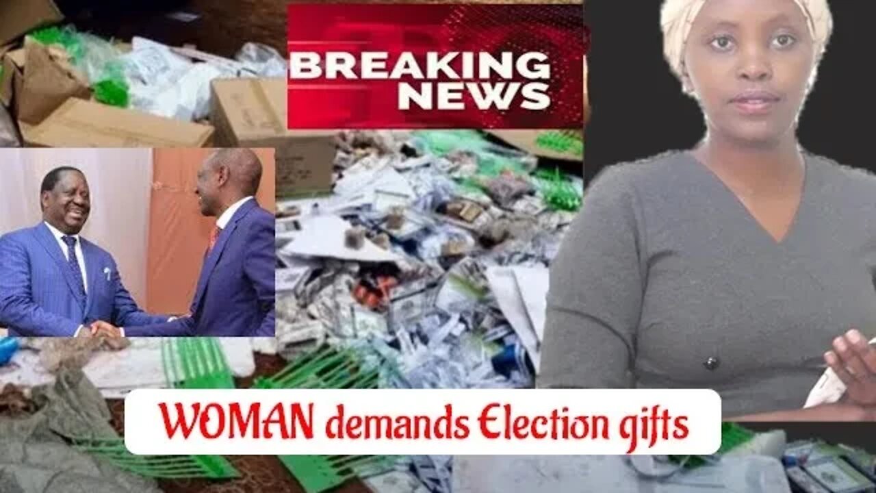 Drama as a Kenyan Woman demands Elections gifts #elections2022