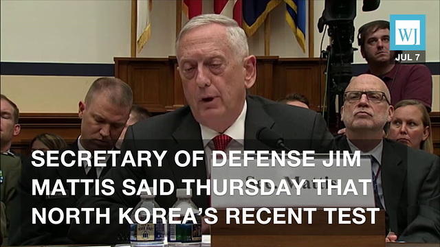 Mattis: North Korea’s ICBM Test Does Not Bring US Closer To War