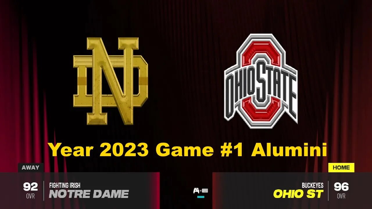 CFB 24 Notre Dame Fighting Irish Vs Ohio State Buckeyes Year 2023 | Alumini