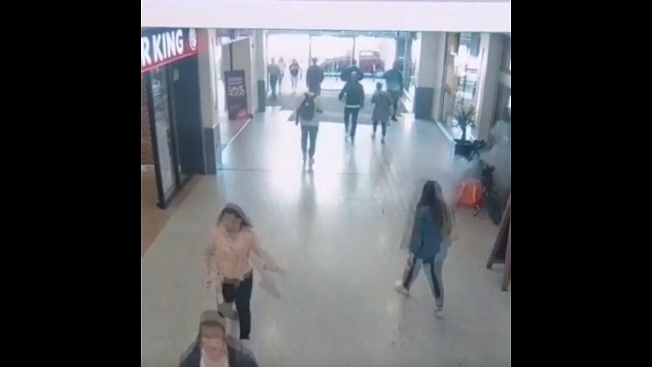 Electric bike explodes inside a shopping center in Ireland.