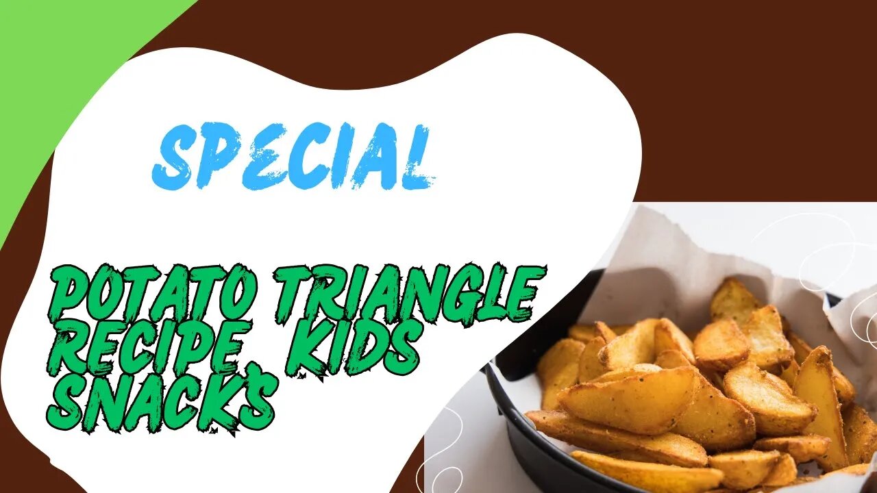 Potato Triangle || Kids Snacks || Easy food recipe