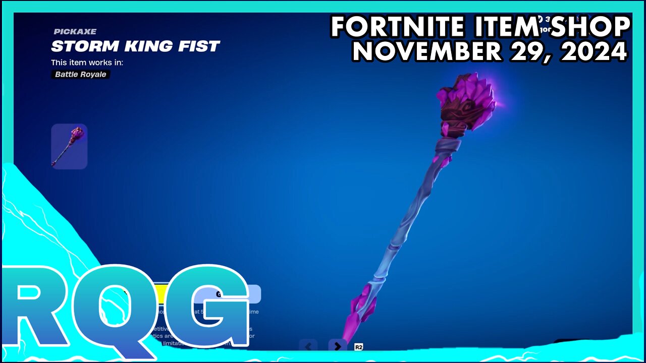 PICKAXE SHOP & THAT'S IT... FORTNITE ITEM SHOP (November 29, 2024)