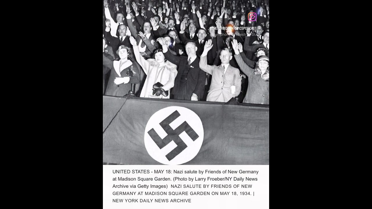 AMERICAS FIRST GENERATION NAZIS TAKE MADISON SQUARE GARDEN 1934…@theforbiddentopicspodcast