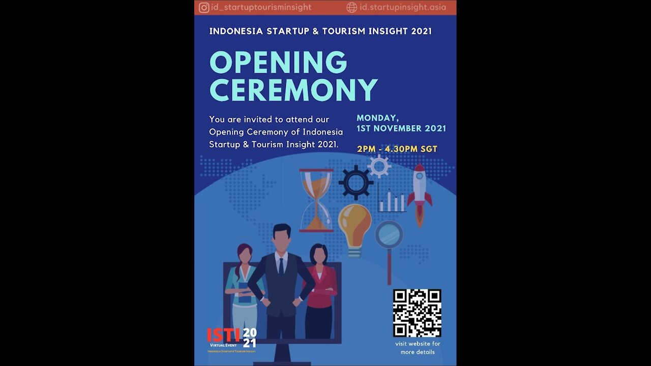 The Opening Ceremony of Indonesia Startup and Tourism Insight 2021