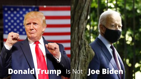 Donald Trump Is Not Joe Biden