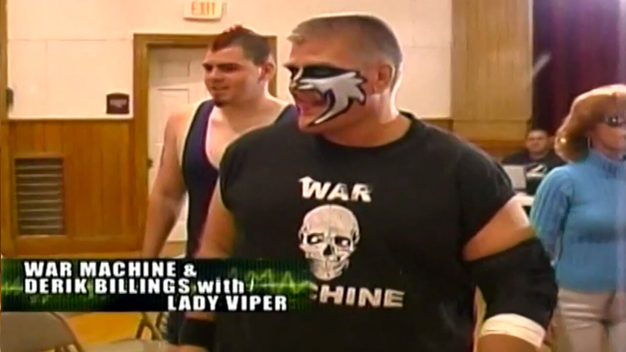 Tommy Hawk and Zach Shane VS. Derik Billings and War Machine with Lady Viper