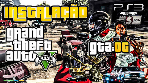 COMO INSTAL@R E J@GAR GTA -V ONLINE NO PS3 | LANÇAMENTO GTA OG