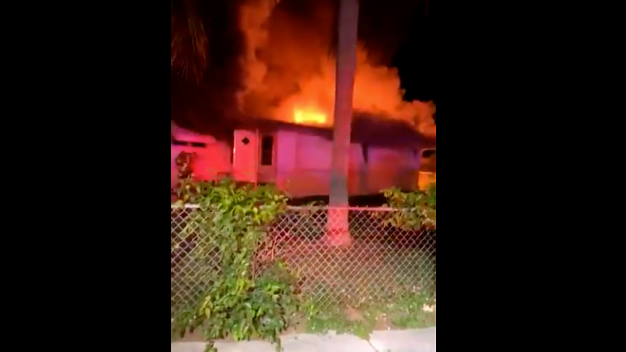 Fire displaces family of five in suburban West Palm Beach
