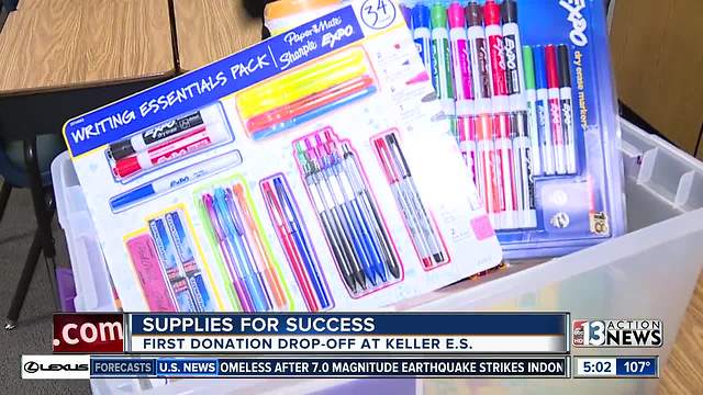 13 Connects Supplies For Success: Teacher Supply Drive delivery day